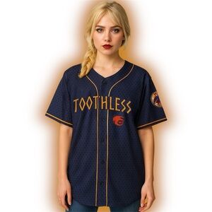 DreamWorks How to Train Your Dragon Toothless Baseball Jersey